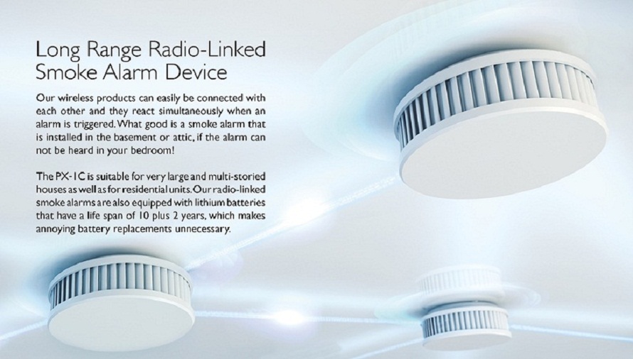 Px-1C Pyrexx Radiolink Smoke - Heat Alarm (Made in Germany) - Image 2